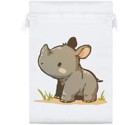 Azeeda 'Baby Rhino' Satin Gift Bag - 25cm (SB00164207)
