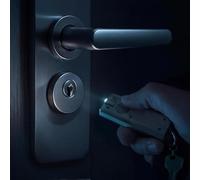 Azeeda 'Baby Robin Wearing Santa Hat' LED Torch Keyring - Compact Pocket Flashlight with Keychain - Handy Mini Light for Bags and Keys (KT00046872)