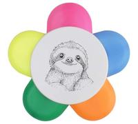 Azeeda 'Baby Sloth Portrait' Flower Shape Highlighter Pen (HL00042183)