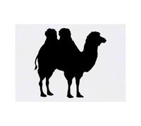Azeeda 'Bactrian Camel Silhouette' Temporary Tattoo - Water Resistant, Skin-Safe, Non-Toxic Transfer (TO00095419)