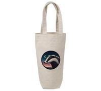 Azeeda 'Badger By Moonlight' Cotton Wine Bottle Gift/Travel Bag (BL00044748)