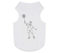 Azeeda 'Badminton Player' Pet Dog/Cat T-Shirt, XS (PT00188688)