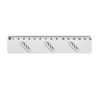 Azeeda 'Baguette' 15cm (6 Inch) White Plastic Ruler (RL00108717)