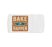 Azeeda 'Bake It Happen' Pill Box with Tablet Splitter (PI00036462)
