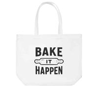 Azeeda 'Bake It Happen' Tote Shopping Bag For Life (BG00084832)
