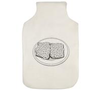 Azeeda 'Baked Beans on Bread' Hot Water Bottle Cover (HW00053052)