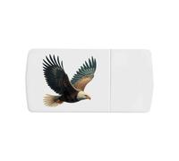 Azeeda 'Bald Eagle Flying' Pill Box with Tablet Splitter (PI00041768)