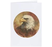 Azeeda 'Bald Eagle Portrait' Greeting Card - A4 (GC00098924)