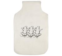 Azeeda 'Ballerina Rats' Hot Water Bottle Cover (HW00052571)