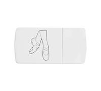 Azeeda 'Ballerina Shoes' Pill Box with Tablet Splitter (PI00040250)