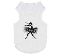 Azeeda 'Ballet Dancer' Pet Dog/Cat T-Shirt, L (PT00149215)