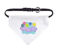 Azeeda 'Balloons Over Clouds' Pet Bandana - White, S (PD00084539)