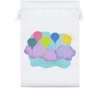 Azeeda 'Balloons Over Clouds' Satin Gift Bag - 25cm (SB00157663)