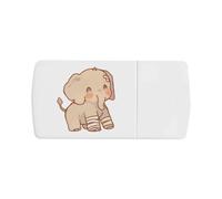 Azeeda 'Bandaged Baby Elephant' Pill Box with Splitter (PI00046184)
