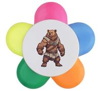 Azeeda 'Barbarian Bear' Flower Shape Highlighter Pen (HL00047095)