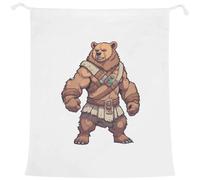 Azeeda 'Barbarian Bear' Laundry/Washing/Storage Bag (LB00046300)