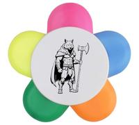 Azeeda 'Barbarian Wolf' Flower Shape Highlighter Pen (HL00047096)