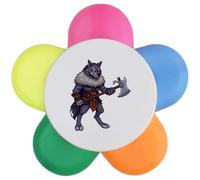 Azeeda 'Barbarian Wolf' Flower Shape Highlighter Pen (HL00047097)