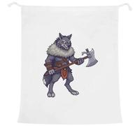 Azeeda 'Barbarian Wolf' Laundry/Washing/Storage Bag (LB00046302)