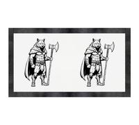Azeeda 'Barbarian Wolf' Pet Feeding Mat (PM00038247)