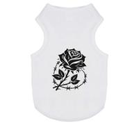 Azeeda 'Barbed Wire Rose' Pet Dog/Cat T-Shirt, L (PT00166559)