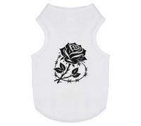 Azeeda 'Barbed Wire Rose' Pet Dog/Cat T-Shirt, XS (PT00166556)