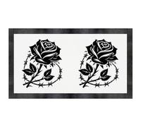 Azeeda 'Barbed Wire Rose' Pet Feeding Mat (PM00032928)