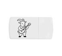Azeeda 'Bard Goat' Pill Box with Tablet Splitter (PI00045164)