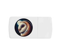 Azeeda 'Barn Owl by Moonlight' Pill Box with Tablet Splitter (PI00038150)