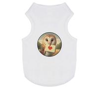 Azeeda 'Barn Owl Love Note' Pet Dog/Cat T-Shirt, S (PT00151001)