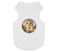 Azeeda 'Barn Owl Love Note' Pet Dog/Cat T-Shirt, XS (PT00151000)