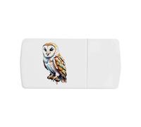 Azeeda 'Barn Owl' Pill Box with Tablet Splitter (PI00043972)