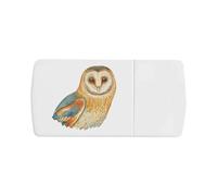 Azeeda 'Barn Owl Portrait' Pill Box with Tablet Splitter (PI00035326)