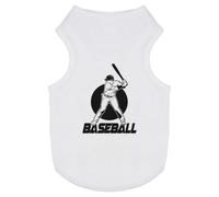 Azeeda 'Baseball Player' Pet Dog/Cat T-Shirt, S (PT00193885)