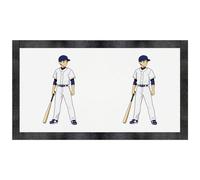 Azeeda 'Baseball Player' Pet Feeding Mat (PM00038261)