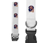Azeeda 'Baseball Star' Dog Collar - White, L (PR00081898)