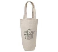 Azeeda 'Basket with Bread' Cotton Wine Bottle Gift/Travel Bag (BL00050031)