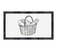 Azeeda 'Basket with Bread' Pet Feeding Mat (PM00038341)