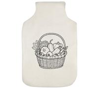 Azeeda 'Basket with Fresh Vegetables' Hot Water Bottle Cover (HW00048486)