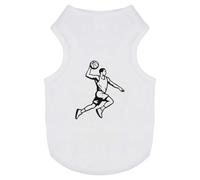 Azeeda 'Basketball Player Dunk' Pet Dog/Cat T-Shirt, S (PT00159929)