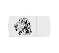Azeeda 'Basset Hound Portrait' Pill Box with Tablet Splitter (PI00036063)