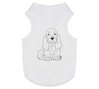 Azeeda 'Basset Hound Puppy' Pet Dog/Cat T-Shirt, M (PT00084606)