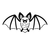 Azeeda 'Bat' Reusable Stencil - Durable Decorative Template for Painting and Spraying on Walls, Tiles, Wood, Fabric & Craft Projects - S (A6) (WS00065667)