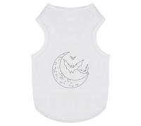 Azeeda 'Bats & Crescent' Pet Dog/Cat T-Shirt, L (PT00165159)