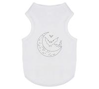 Azeeda 'Bats & Crescent' Pet Dog/Cat T-Shirt, M (PT00165158)