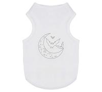 Azeeda 'Bats & Crescent' Pet Dog/Cat T-Shirt, XS (PT00165156)