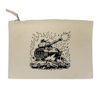 Azeeda 'Battle Tank' Canvas Clutch Bag/Accessory Case (CL00046731)