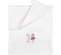 Azeeda 'Be A Flamingo' Flannel/Guest Towel (TL00067674)