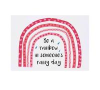 Azeeda 'Be A Rainbow' Temporary Tattoo - Water Resistant, Skin-Safe, Non-Toxic Transfer (TO00090571)