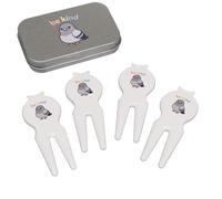 Azeeda 'Be Kind Pigeon' Golf Divot Tool/Repair Fork Gift Set (GO00071988)